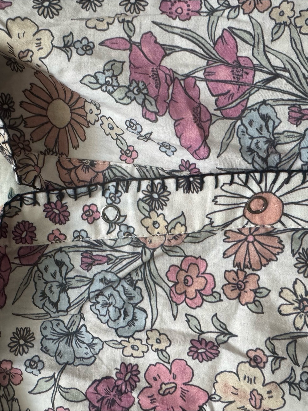 Free People Floral Patchwork Mini Dress - Pink Cream - Picture 4 of 7